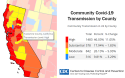 CDC Covid Transmission levels Current 7-days is Fri May 06 2022 - Thu May 12 2022
