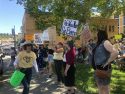 Pro-choice rally at Sonora's Courthouse Park
