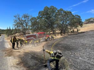 Equipment Caused Vegetation Fire Stopped In Calaveras