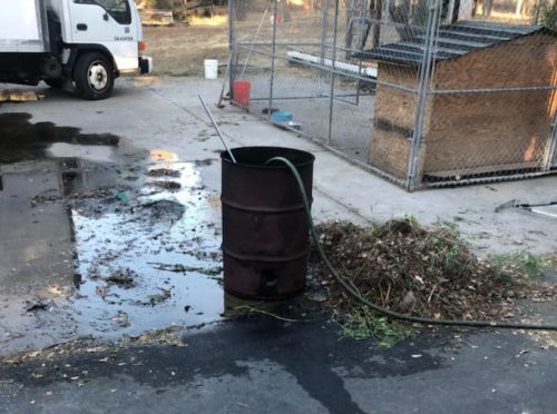 Illegal Burn Barrel - CAL Fire Image