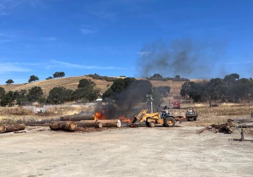 Fire in Burson - Calaveras Consolidated Image