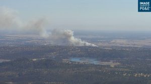 PG&E Wildfire Image or Johnson Fire