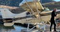 Recovery operation of crashed plane in New Melones