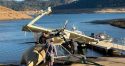 Recovery operation of crashed plane in New Melones
