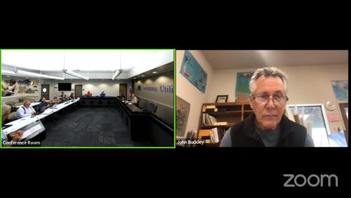 TUD Board meeting - John Buckley on right