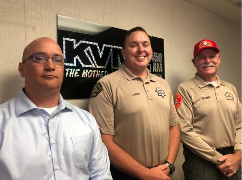 Sgt. Robert Speers, Deputy Jeremy Green and SAR member Mark Banks