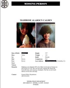 Sonora Police Asking Public’s Finding Missing Teen