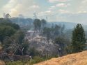 Electra Fire burning in Amador County near the Calaveras County line