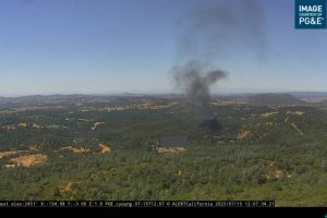 Fire in Jamestown area on Rawhide Road