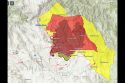 Oak Fire evacuation and road closure map 7-29-22