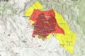 Oak Fire evacuation and road closure map 7-30-22