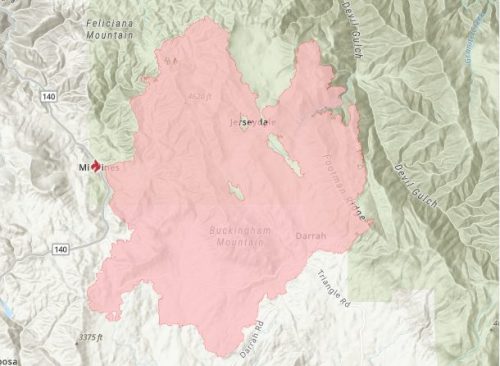 Oak Fire Map