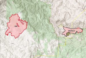 Oak Fire compared to Washburn Fire