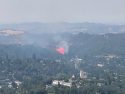 Retardant dropped on the City FIre in Sonora 7-12-22