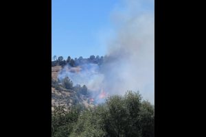 Slate Fire in the Jamestown area of Tuolumne County