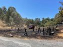 Fire on Tuolumne Road - Photo by Doug Clark - Tuolumne County Fire