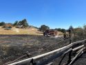 Vegetation fire in Valley Springs caused by grinder