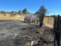 Vegetation fire in Valley Springs caused by grinder