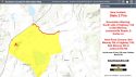 Tuolumne County Evacuation map for Slate Fire