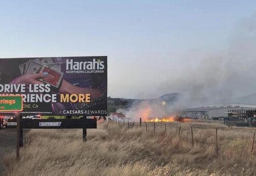 Fire in Valley Springs - Calaveras Consolidated Fire Image