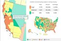 COVID-19 Community Levels in US by County
