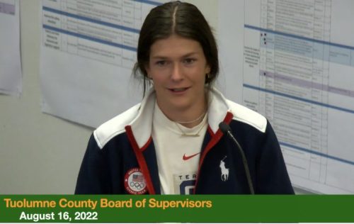 Keely Cashman at TC Board of Supervisors Meeting