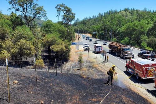 Dalton Fire in Jackson off Highway 88 in Amador County 7-21-22