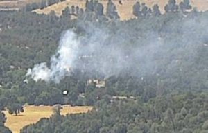Fire in Jamestown off HWY 108 near Jamestown Road