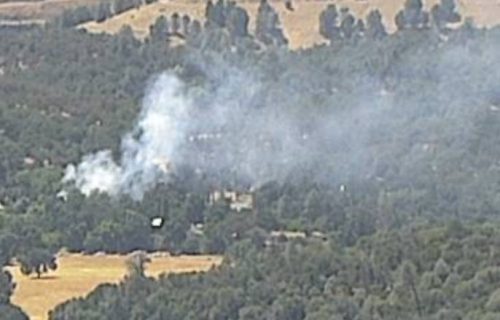 Fire in Jamestown off HWY 108 near Jamestown Road