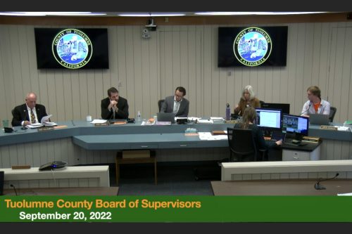 Tuolumne County Supervisor meeting 9-20-22