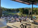 Setting up Concours d'Elegance Cars and Stars opening ceremony