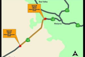 HWY 140 paving rehabilitation project map