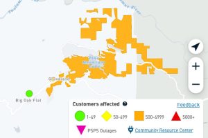 PG&E power outage in Groveland 9-13-22