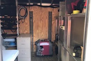 Picture of the generator inside the Arnold trailer