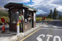 Tioga Pass gate at Yosemite National Park
