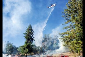 Vegetation Fire on Tuolumne Road west of Summerville High in Tuolumne