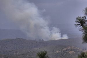 Vegetation fire in the Mountain Ranch area of Calaveras County