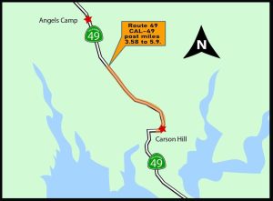 Caltrans HWY 49 drainage pipe project