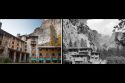 Historic Ahwahnee Hotel today and when it was first built
