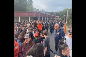 Line at the Thorsted Field gate to see Sonora versus Summerville