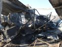 Structure and vegetation fire in Burson started after explosion