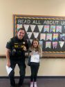 Calaveras County Sheriff’s School Resource Deputy Conor Seawell visited some of the winners at their schools