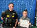 Calaveras County Sheriff’s School Resource Deputy Conor Seawell visited some of the winners at their schools