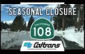 Highway 108 Sonora Pass Closure