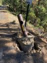 STF closure gate on Crabtree Road after being vandalized