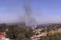Vegetation fire in Burson