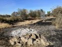 Vegetation fire in Burson on Pettinger Road