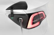 Electric vehicle on charger