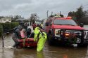 Residents being evacuated from the Castle Rock Mobile Home Park in Valley Springs