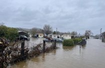 Earlier Flooding in the Castle Rock Mobile Home Park in Valley Springs